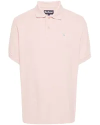 Barbour Poloshirt mit Logo-Stickerei Rosa