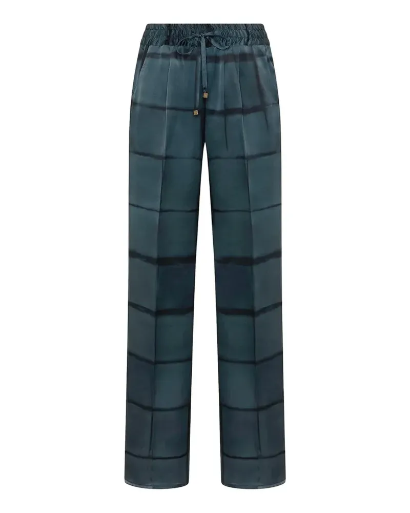 Kiton Hose mit geometrischem Print - Blau Blau