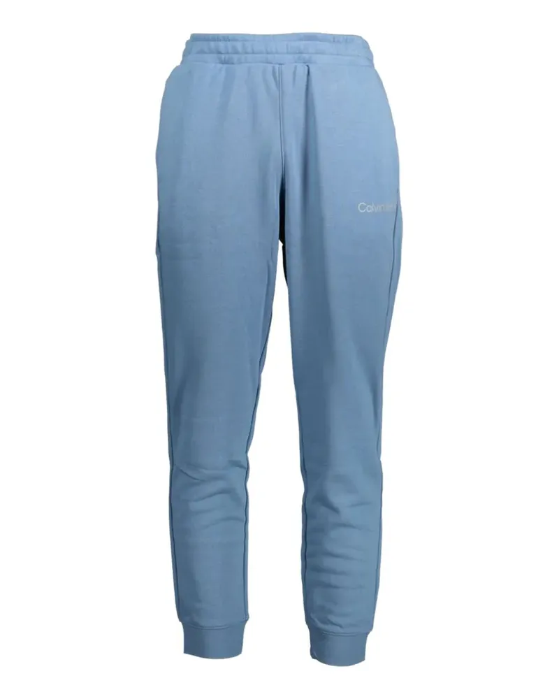 Calvin Klein logo-print drawstring track pants - Blau Blau
