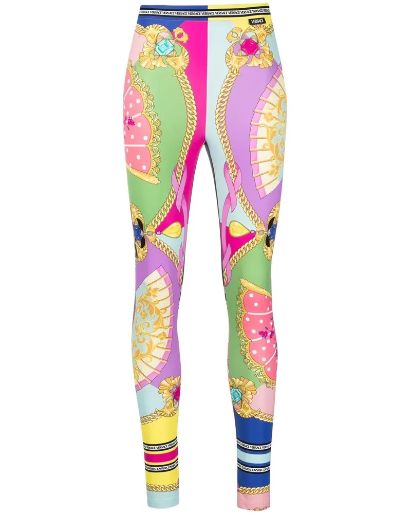 Versace Leggings mit grafischem Print - Rosa Rosa