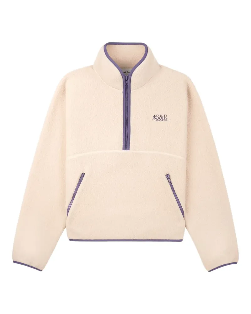 SPORTY & RICH Sweatshirt mit Logo-Stickerei - Nude Nude