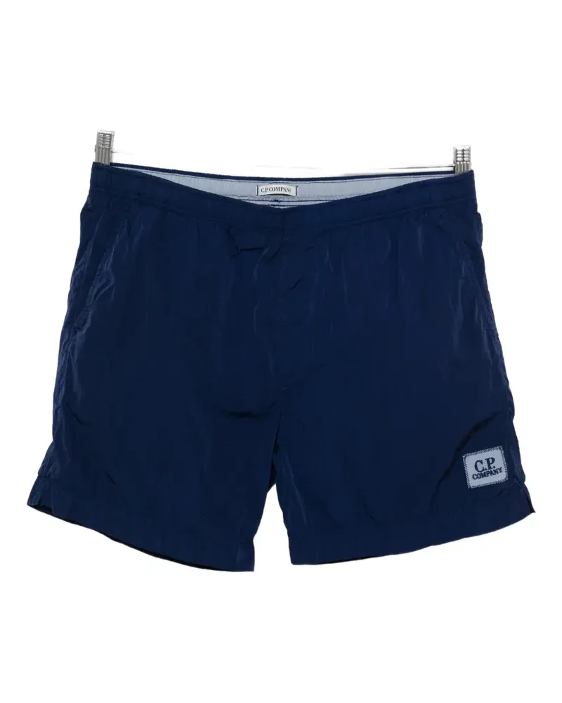 C.P. Company logo-patch swim shorts - Blau Blau