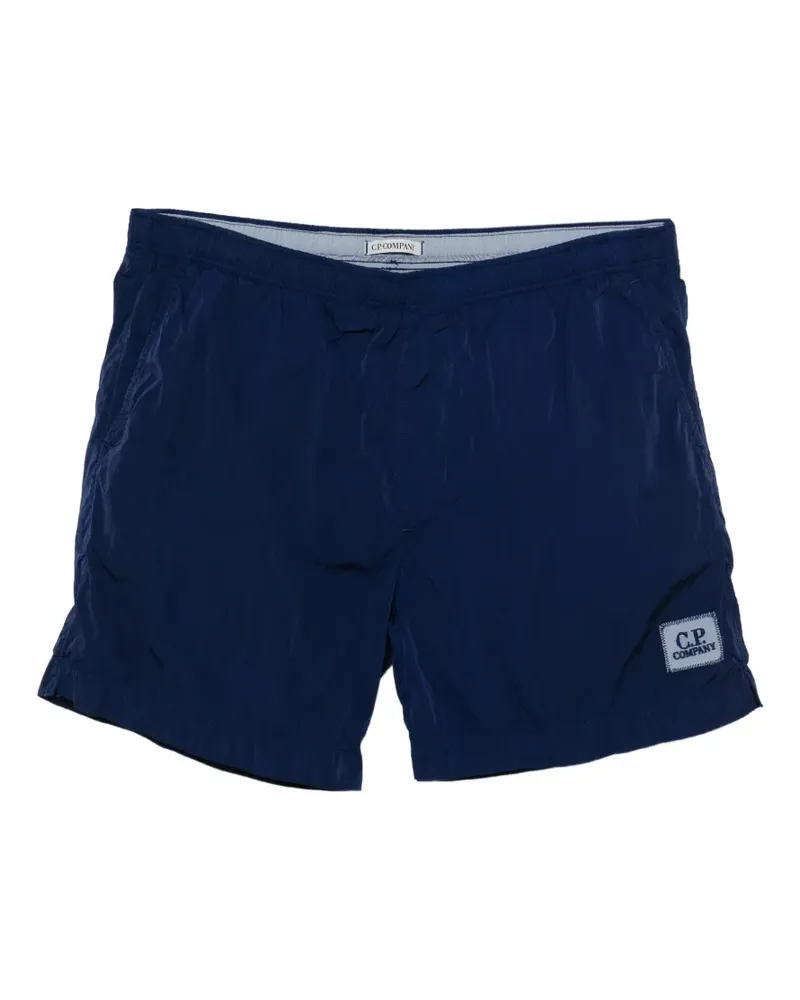 C.P. Company logo-patch swim shorts - Blau Blau