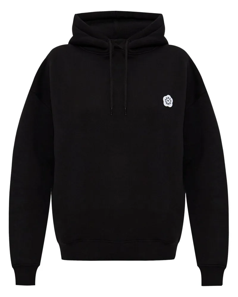 Kenzo Hoodie mit Logo-Stickerei - Schwarz Schwarz