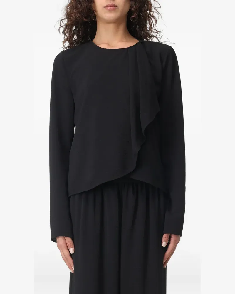 Giorgio Armani Jacke mit Rüschen - Schwarz Schwarz
