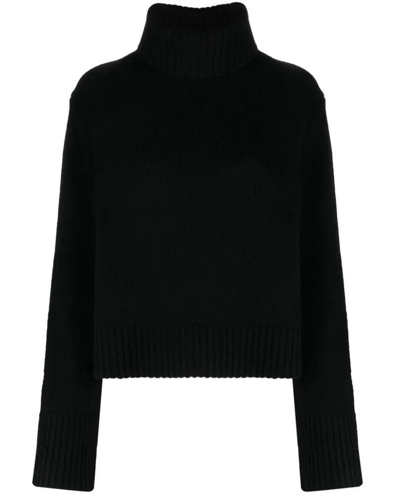 Ralph Lauren Klassischer Rollkragenpullover Schwarz