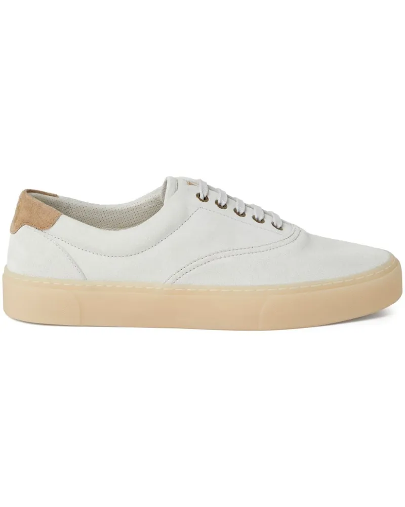 Brunello Cucinelli Sneakers aus Wildleder - Weiß Weiß