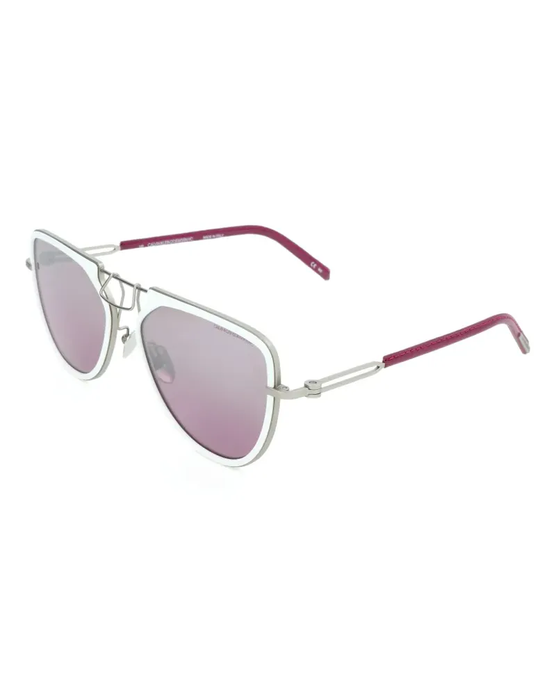 Calvin Klein Pilotenbrille mit Doppelsteg - Silber Silber