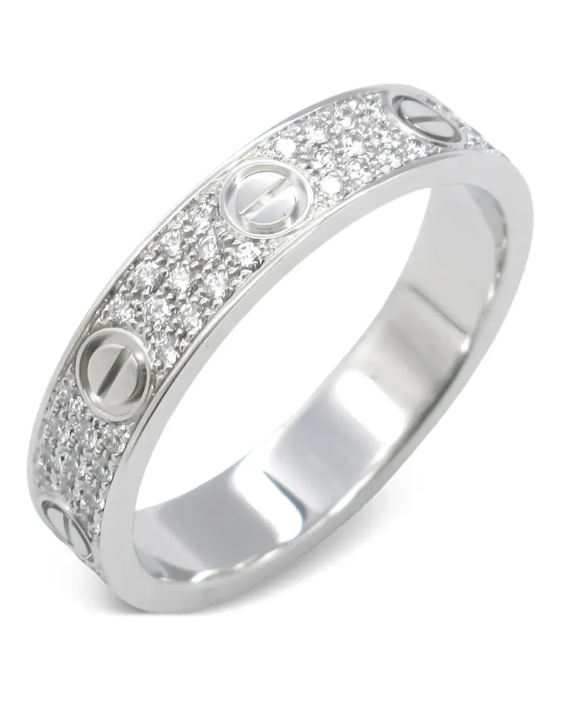 Cartier Love Ring mit Diamant - Silber Silber