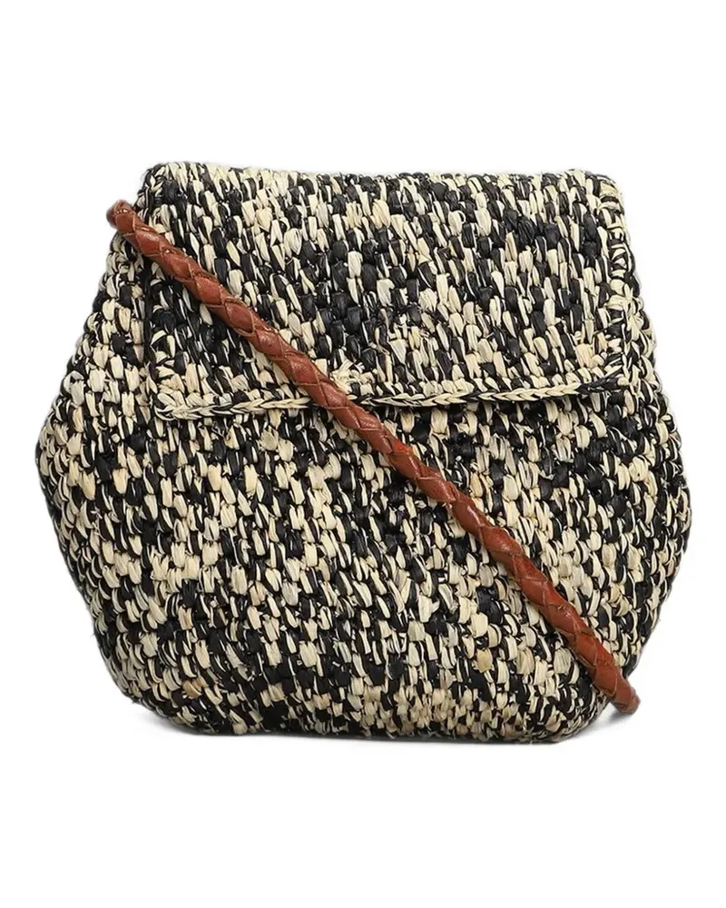 IBELIV Tiga woven mini bag - Schwarz Schwarz