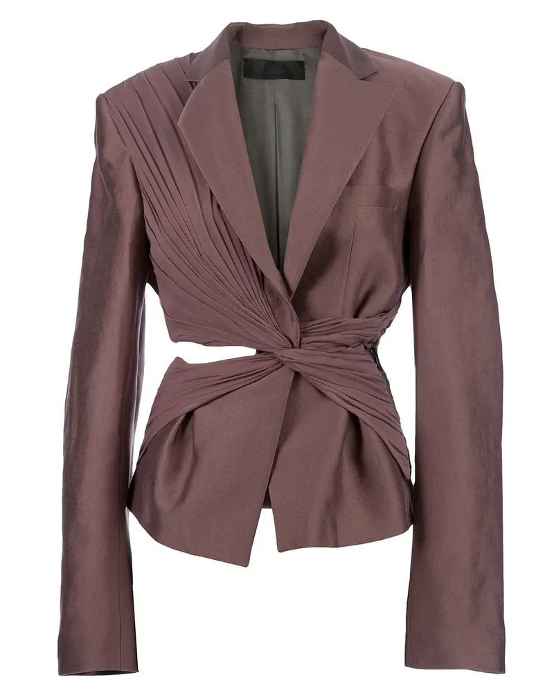 Haider Ackermann twist detailed jacket - Rosa Rosa
