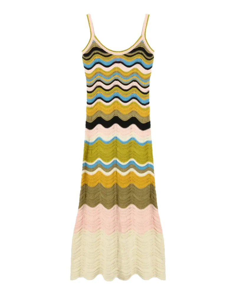 La DoubleJ Chevron Sommerkleid - Nude Nude