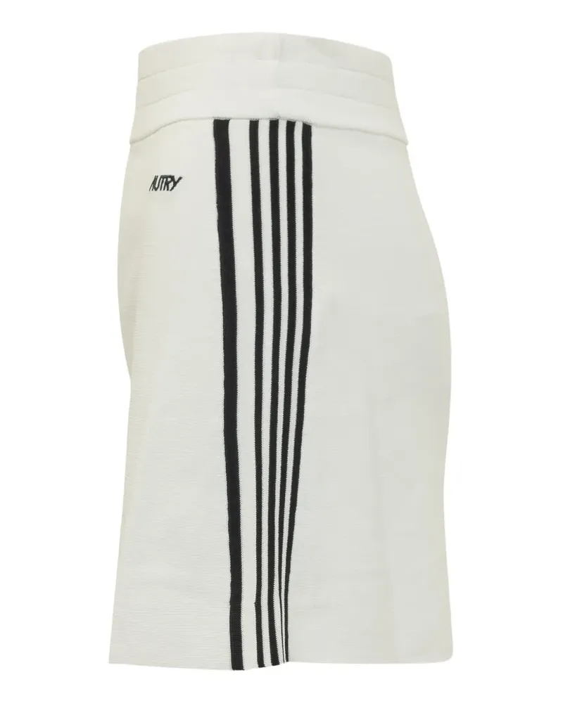 AUTRY logo-print side-stripe skirt - Nude Nude