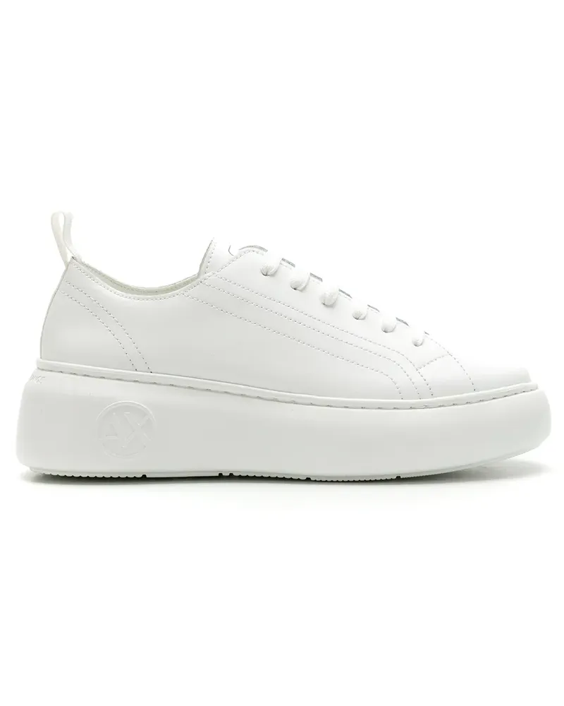 Armani Exchange Sneakers mit dicker Sohle - Weiß Weiß