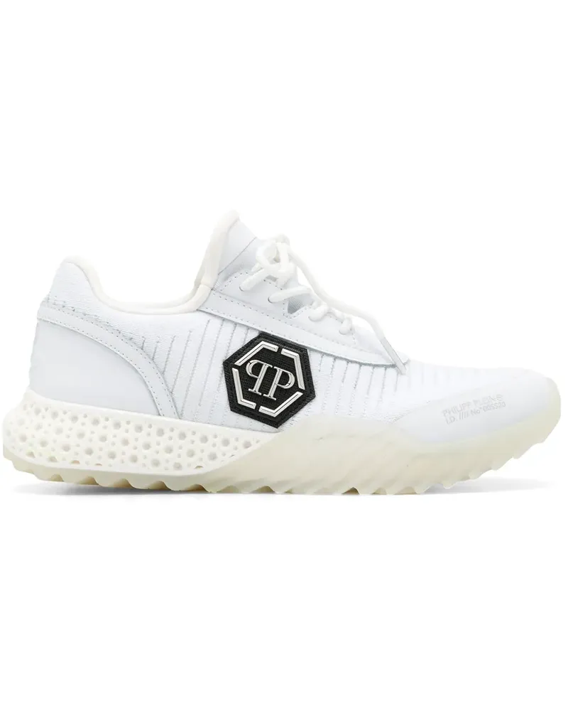 Philipp Plein Runner' Sneakers mit Logo - Weiß Weiß