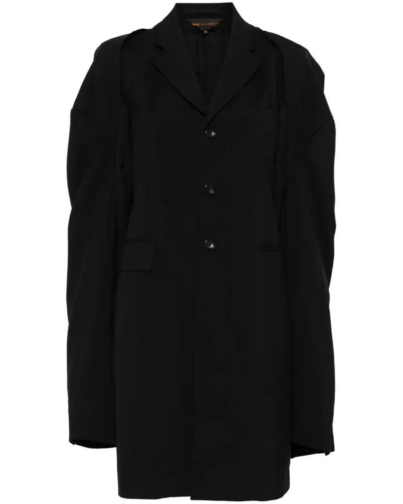 Comme des Garçons Mantel mit abnehmbaren Ärmeln - Schwarz Schwarz