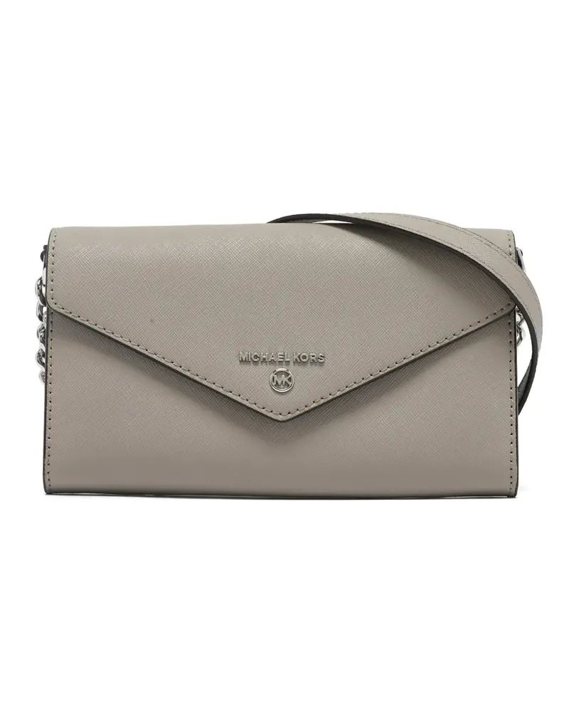 Michael Kors envelope leather mini bag - Grau Grau