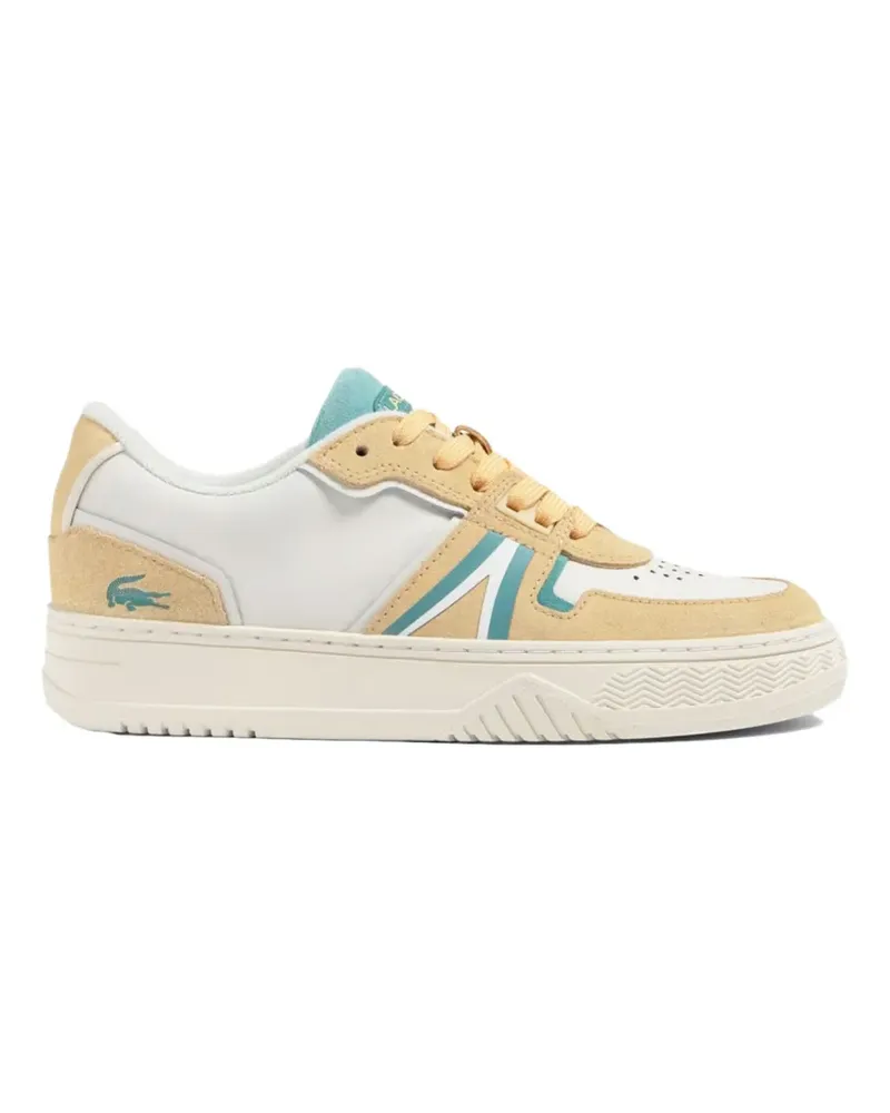 Lacoste L001 colour-block leather sneakers - Weiß Weiß