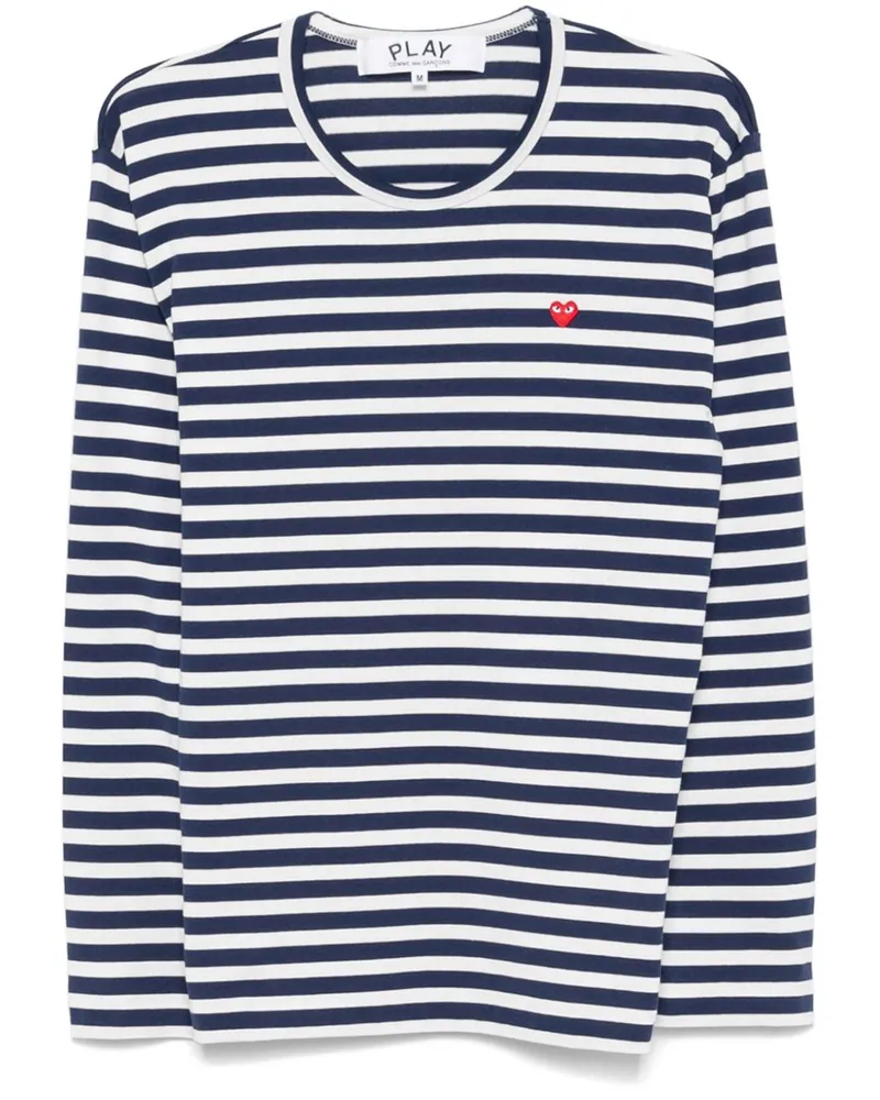 Comme des Garçons T-Shirt mit Herz-Patch - Weiß Weiß