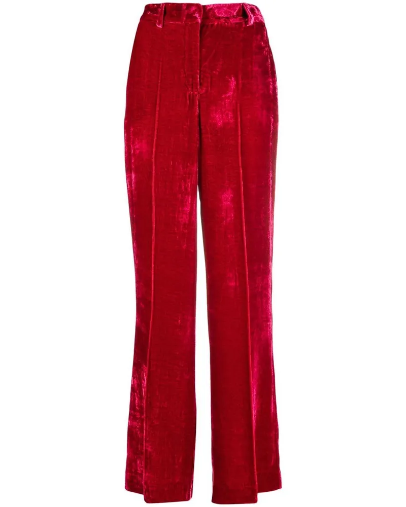 P.A.R.O.S.H. Samthose mit weitem Bein - Rot Rot