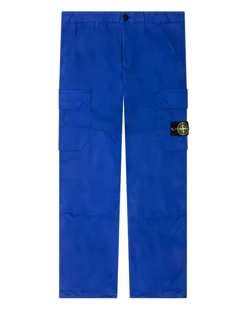 Stone Island Hose mit abnehmbarem Kompass-Patch - Blau Blau
