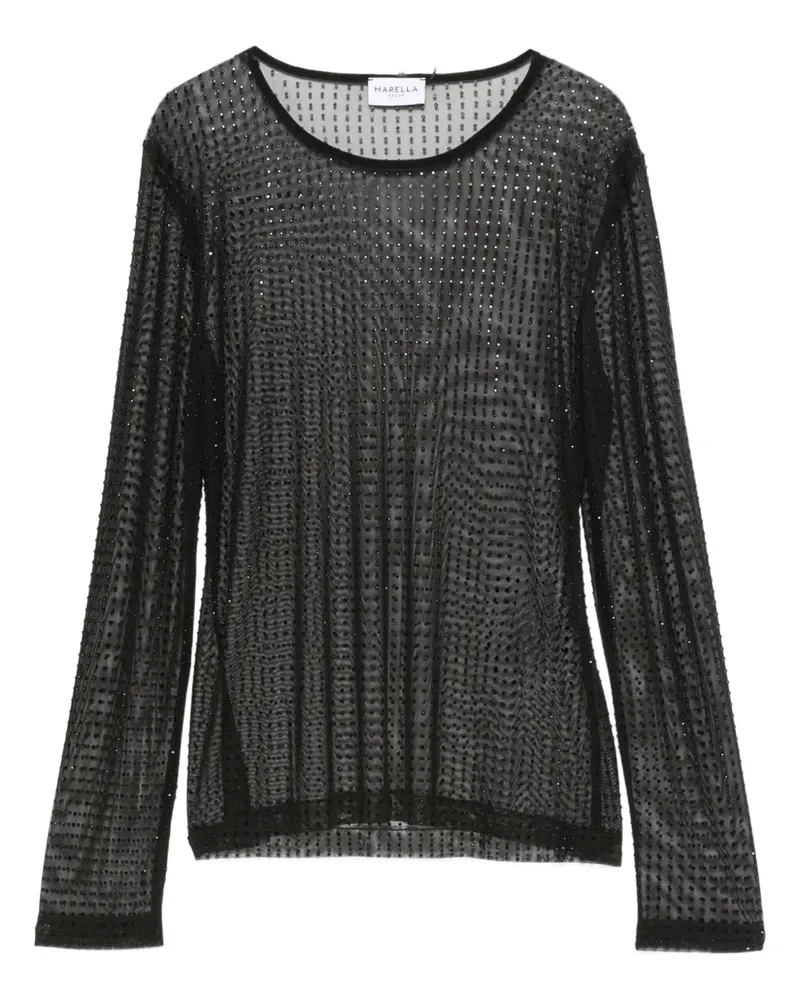 MARELLA mesh blouse - Schwarz Schwarz