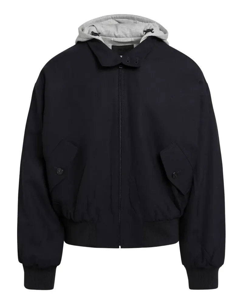 Prada Kapuzenjacke mit Reißverschluss - Blau Blau