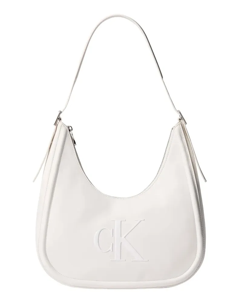 Calvin Klein logo-embossed shoulder bag - Weiß Weiß