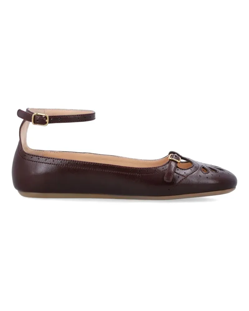 Chloé Misty cutout ballet flat - Braun Braun