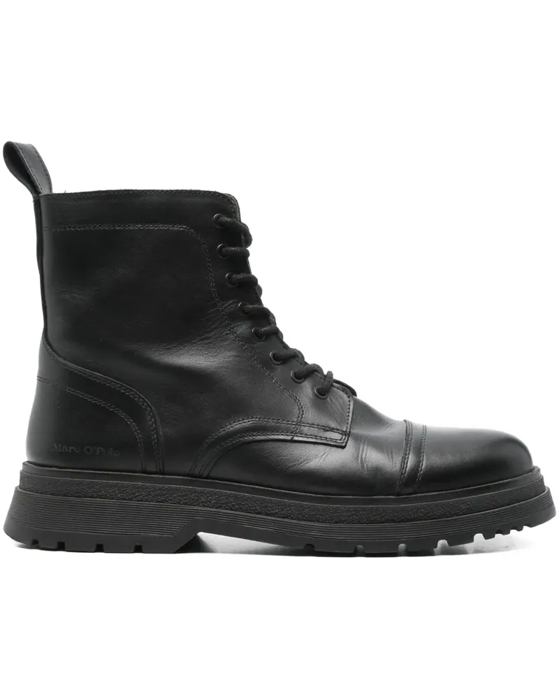 Marc O'Polo Stiefel mit Schnürung - Schwarz Schwarz