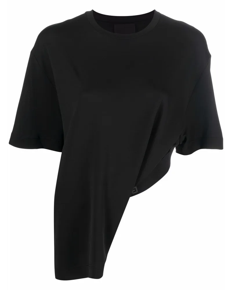 Givenchy Asymmetrisches T-Shirt Schwarz