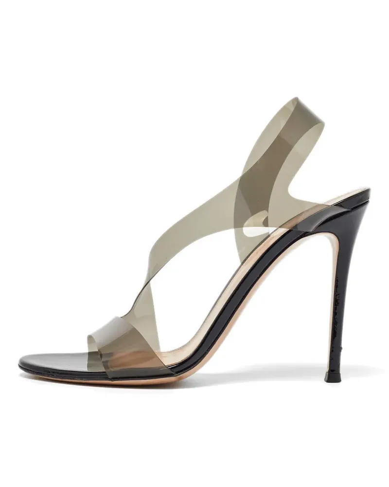 Gianvito Rossi Metropolis slingback heeled sandals - Schwarz Schwarz
