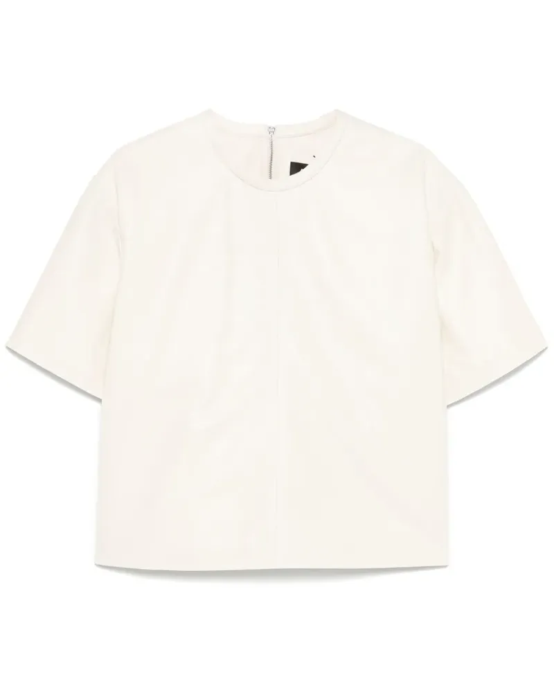 Arma Oberteil aus Leder - Nude Nude