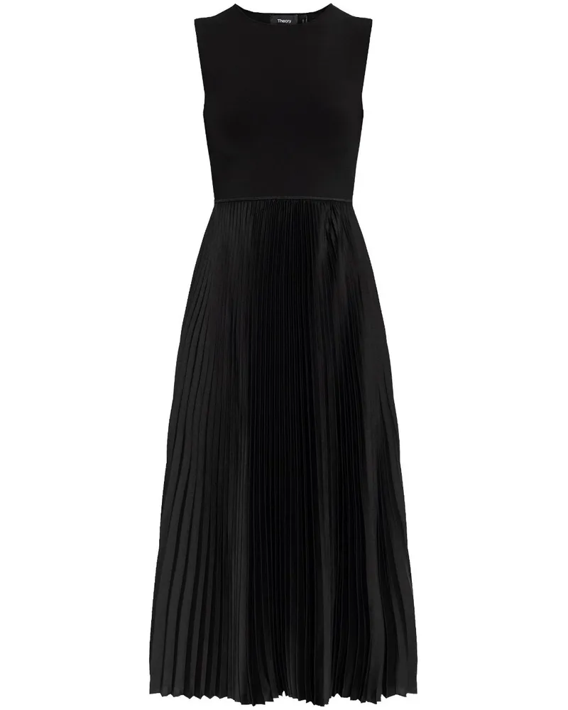 Theory Kleid mit plissierten Details - Schwarz Schwarz