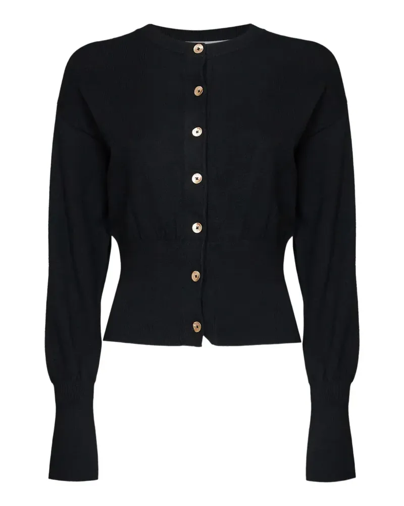 Kaos Cardigan mit überschnittenen Schultern - Schwarz Schwarz