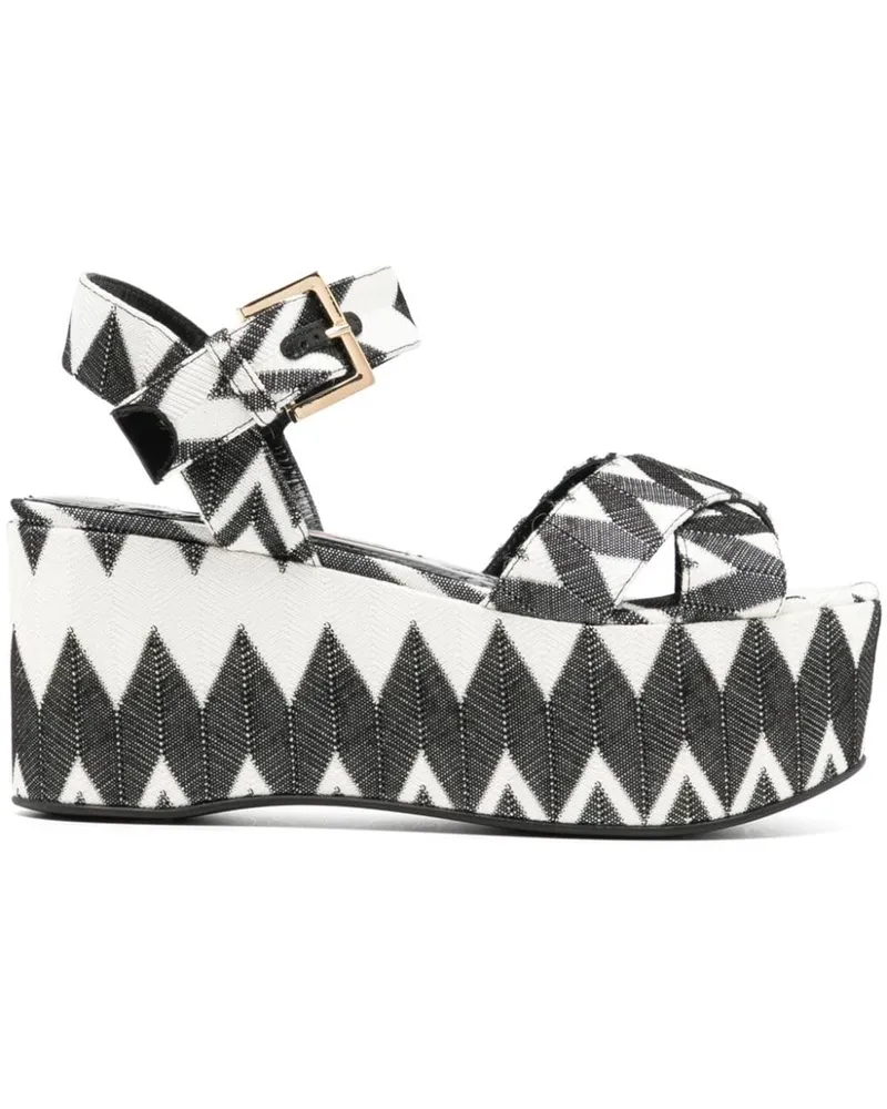 Missoni Wave Lurex-Sandalen 80mm - Schwarz Schwarz