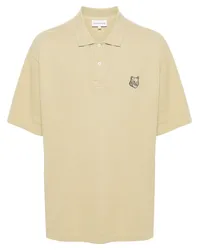 Kitsuné Fox Head Poloshirt Grün