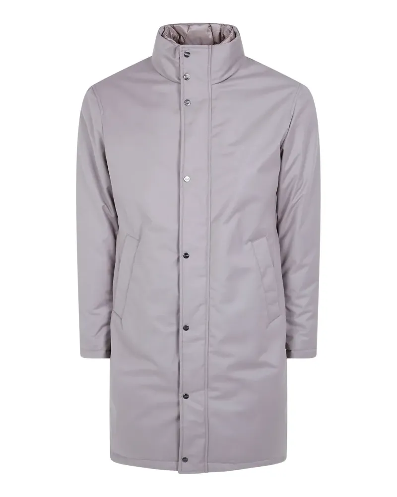 Herno high-neck press-stud jacket - Grau Grau