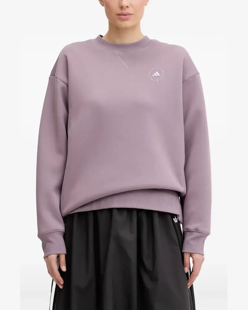 adidas Sweatshirt mit Logo-Print - Violett Violett