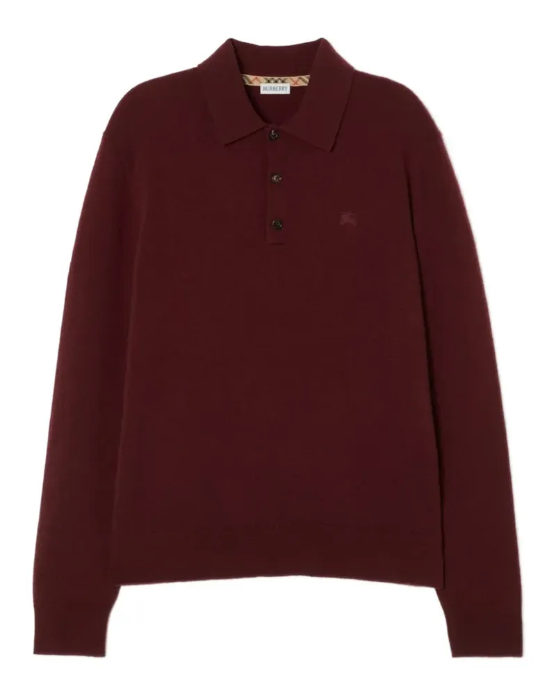 Burberry Poloshirt mit Knight-Stickerei - Rot Rot