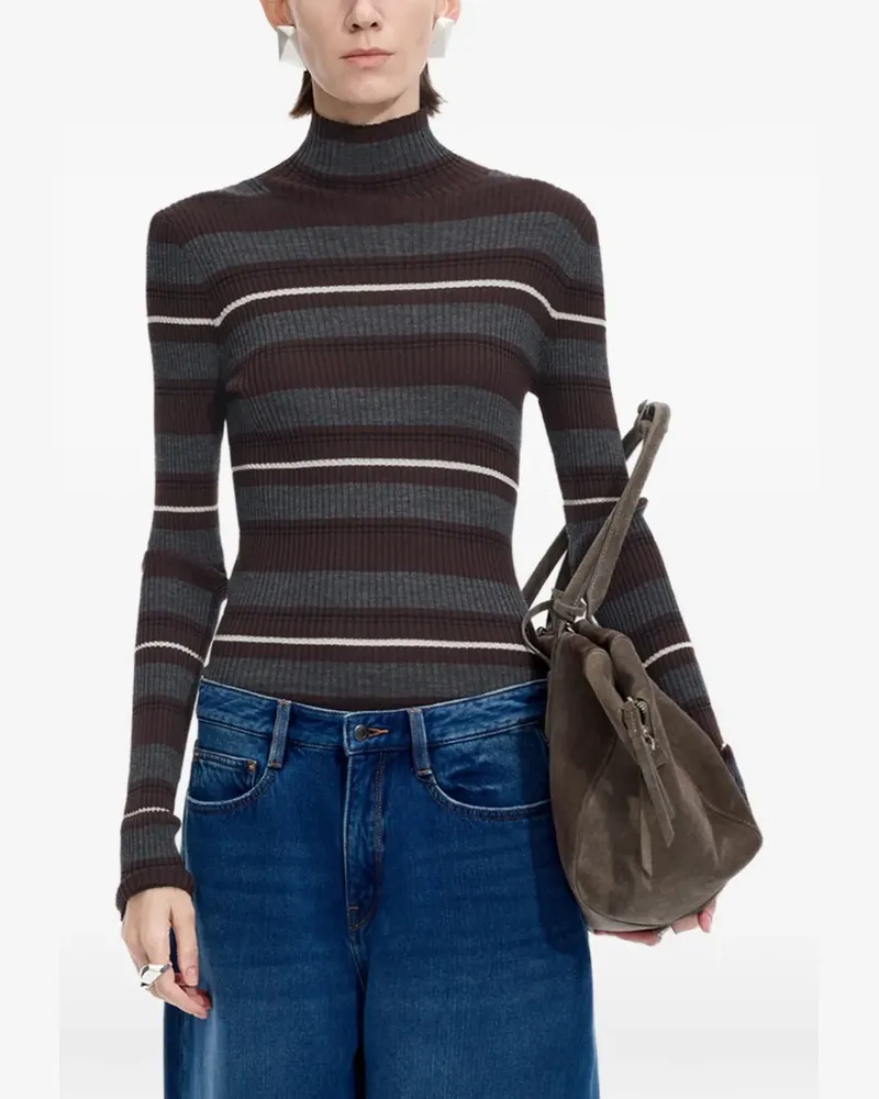 JNBY Gestreifter Pullover - Braun Braun