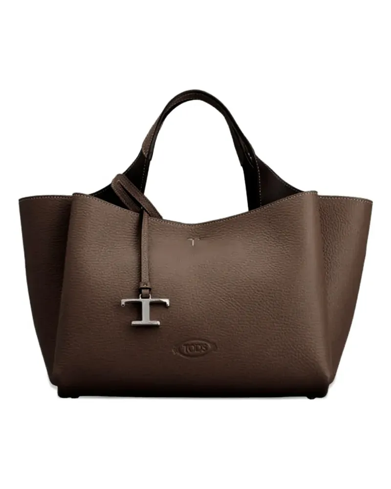 TOD'S logo-embossed tote bag - Braun Braun