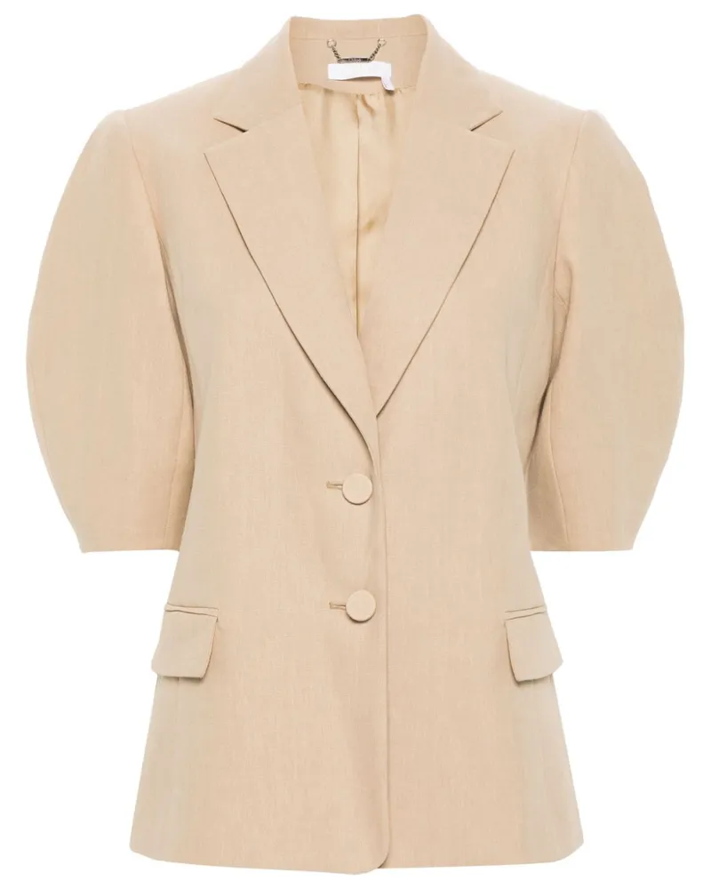 Chloé Jacke mit Ballonärmeln - Nude Nude