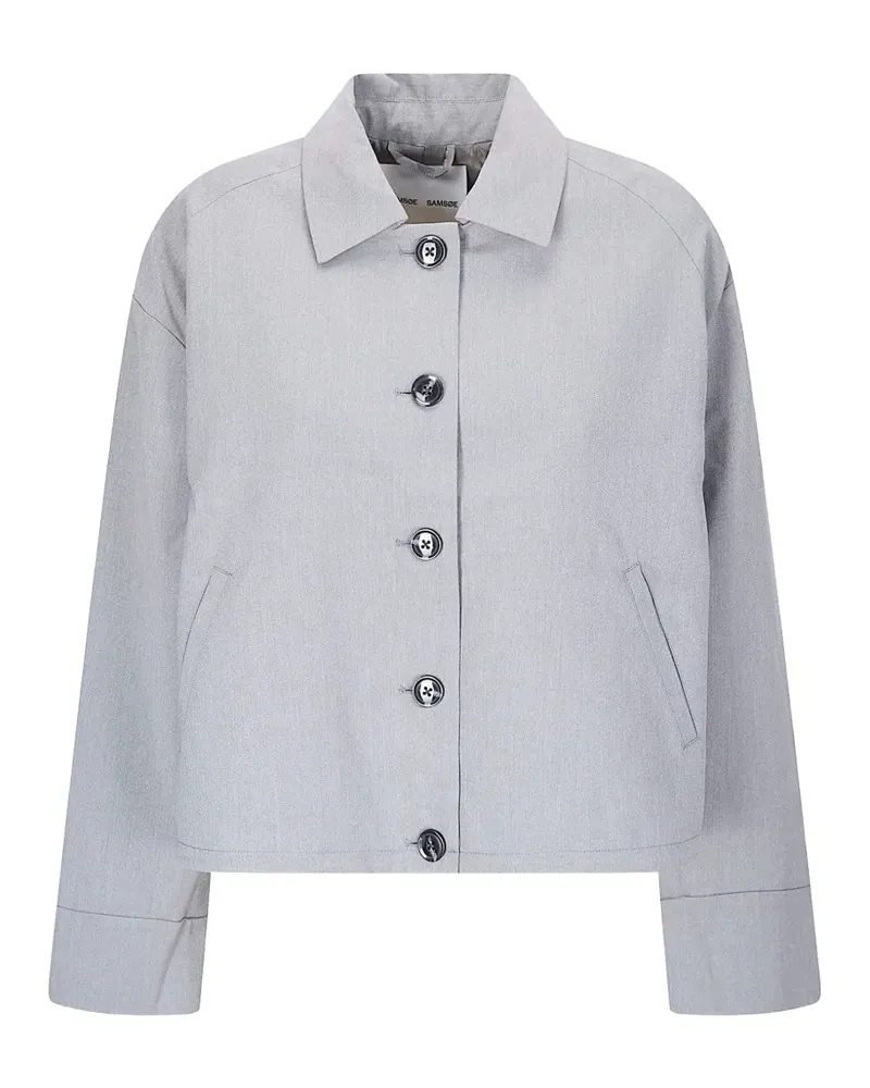 Samsøe & Samsøe button sakelly jacket - Grau Grau