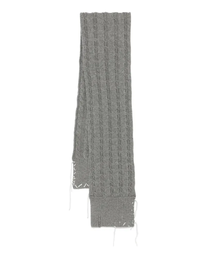 Charles Jeffrey Loverboy Schal mit Zopfmuster - Grau Grau