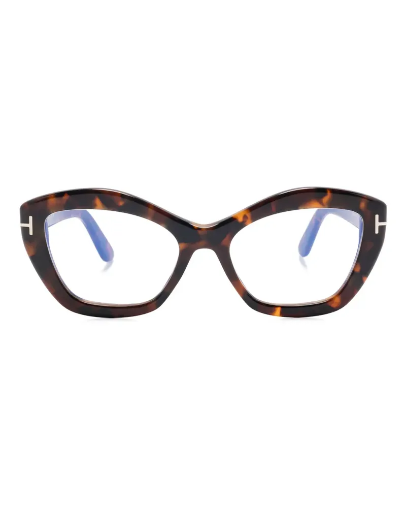 Tom Ford Klassische Cat-Eye-Brille - Braun Braun