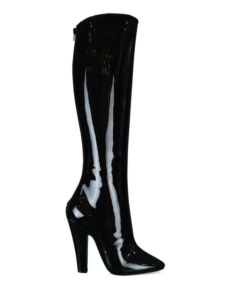 Saint Laurent Stiefel mit mandelförmiger Kappe - Schwarz Schwarz