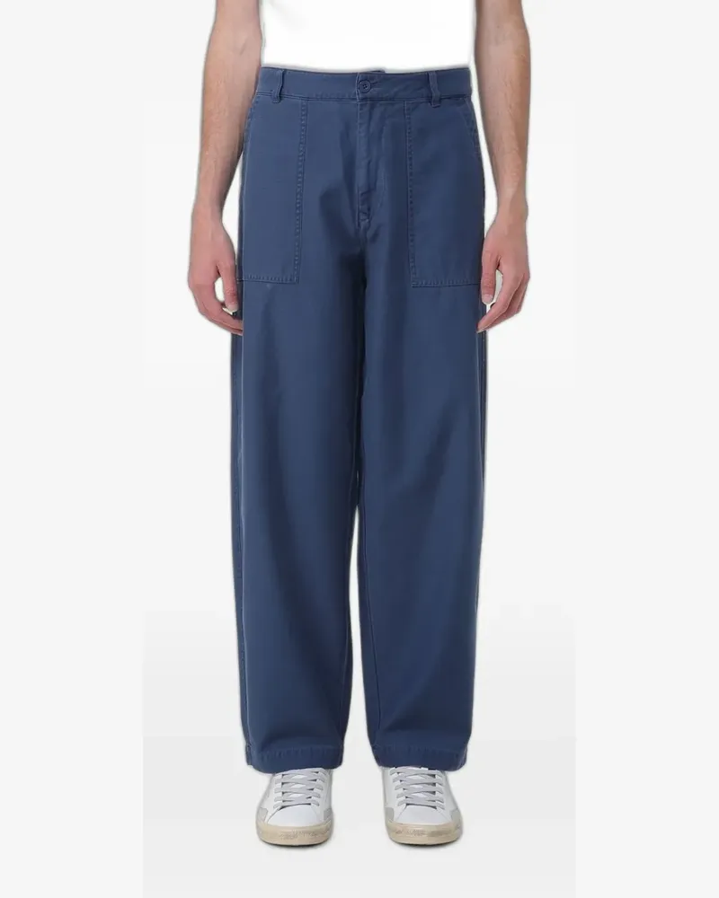 Blauer wide-leg cotton trousers Blau
