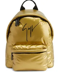 Giuseppe Zanotti Bud Rucksack mit Signature-Stickerei Gold