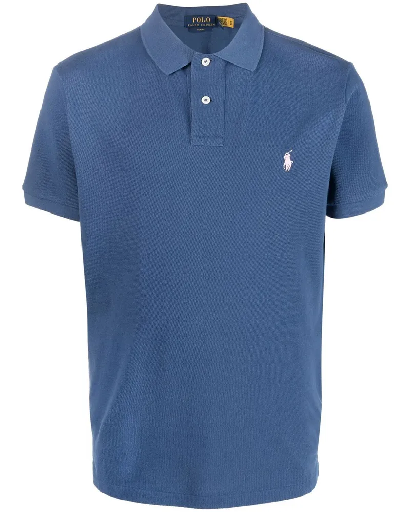 Ralph Lauren Poloshirt mit Polo Pony - Blau Blau